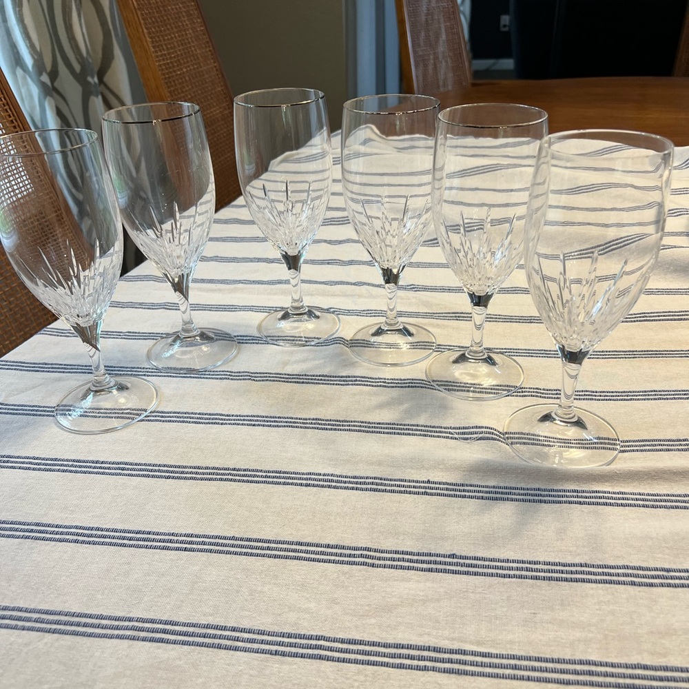 Wedgewood Vera Wang Duchesse Water Glasses (6)